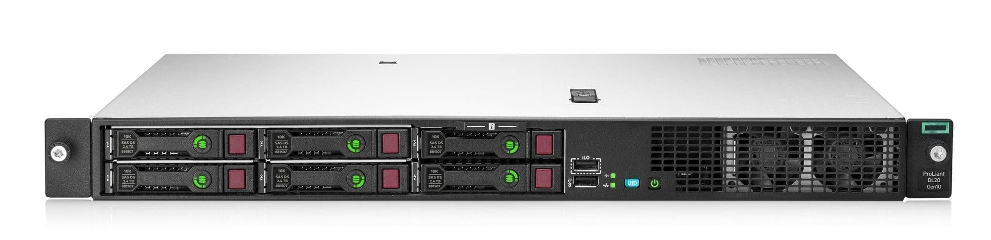 HP ProLiant DL20 Gen10 1 Servidor HPE ProLiant DL20 Gen10 - Com garantia e serviço técnico para instalação ou suporte.